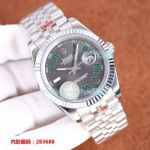 Replica Rolex Datejust II Stainless Steel Strap Grey Face Fluted  Bezel Watch 41mm